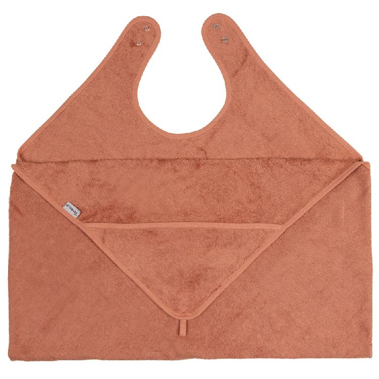 Timboo Badcape-Knuffelhanddoek Adult-Kid Sunrise Orange 98x140 cm