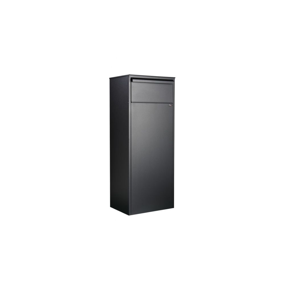Allux Pakketbrievenbus Zwart 96x39x28 cm - met Deur Achteraan