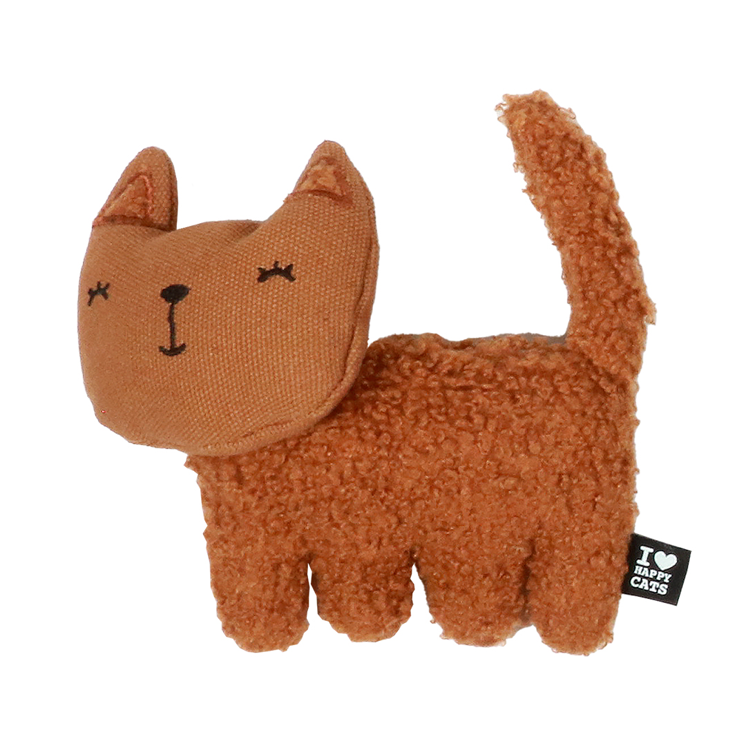 Zoey Trapkussen Katvormig Bruin Anneleen Bru - 15x5x12 cm - Navulbaar