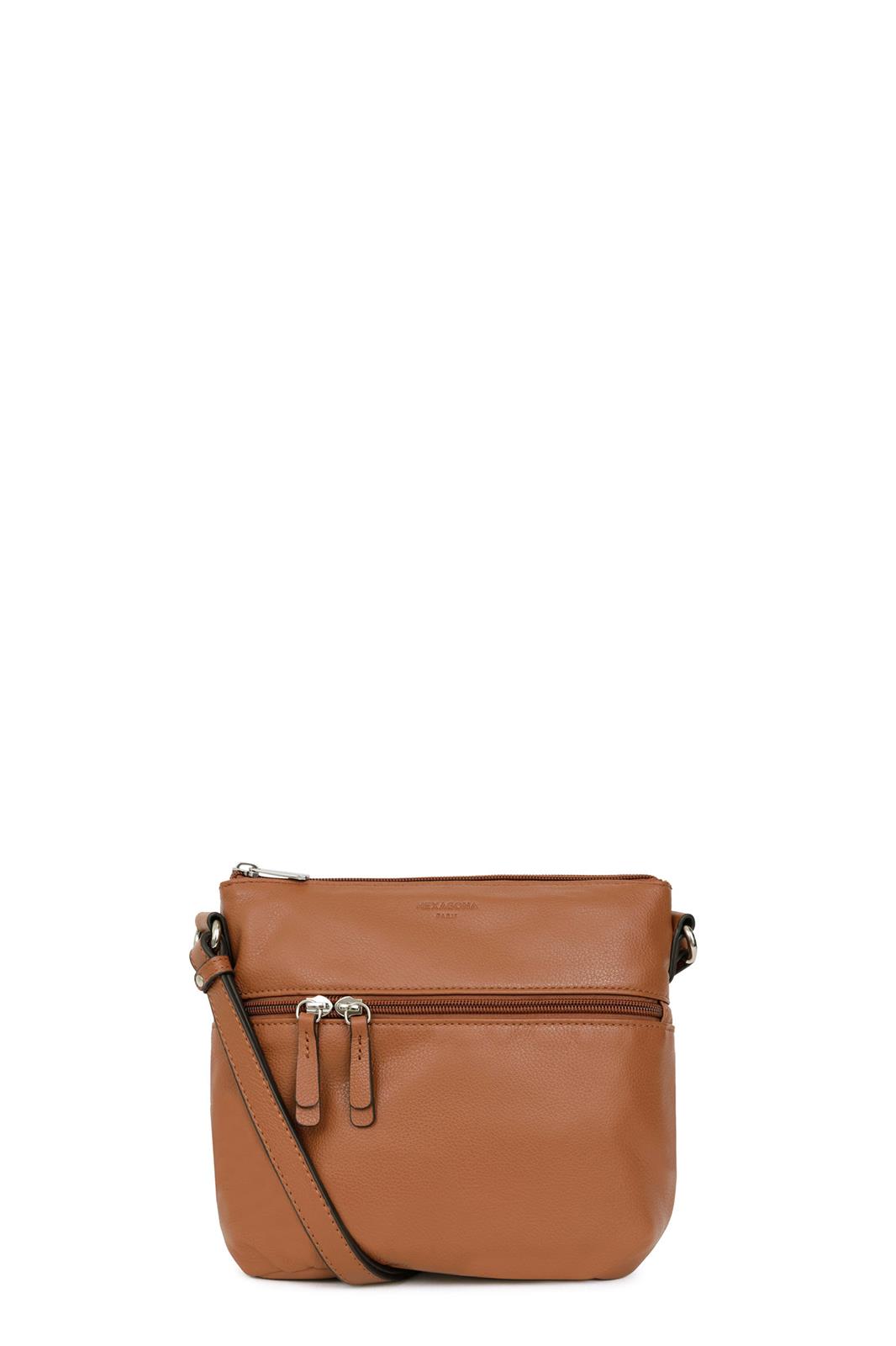 Hexagona Crossbody Confort Tan 20x9x25 cm