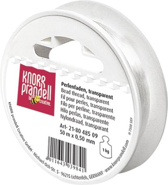 Knorr Prandell Nylondraad Transparant 50 m x 0.25 mm
