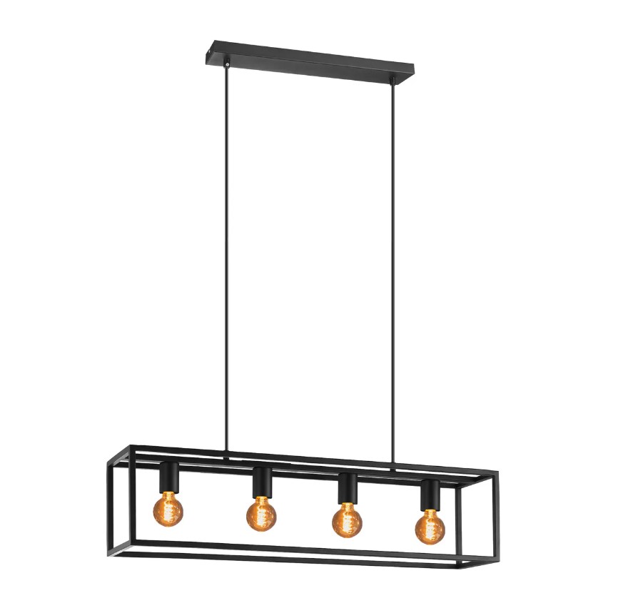 Eglo Blackcrown Hanglamp 4-lichts 4x E27 Socket