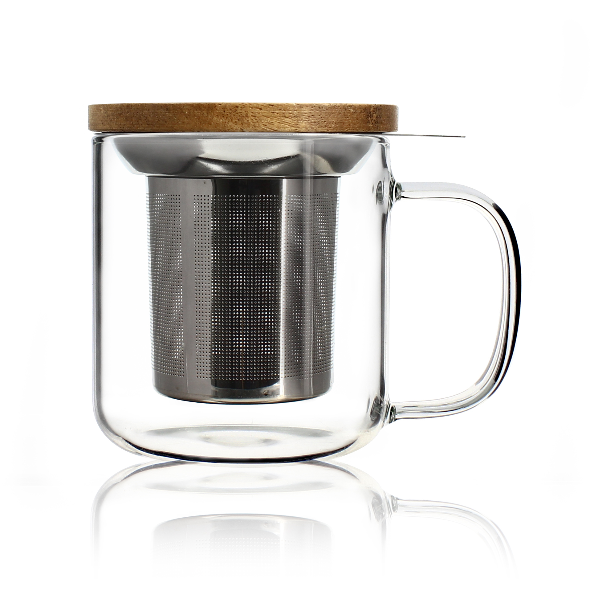 OGO The & Cafe Theemok Gustave 300 ml Glas - met Filter Inox