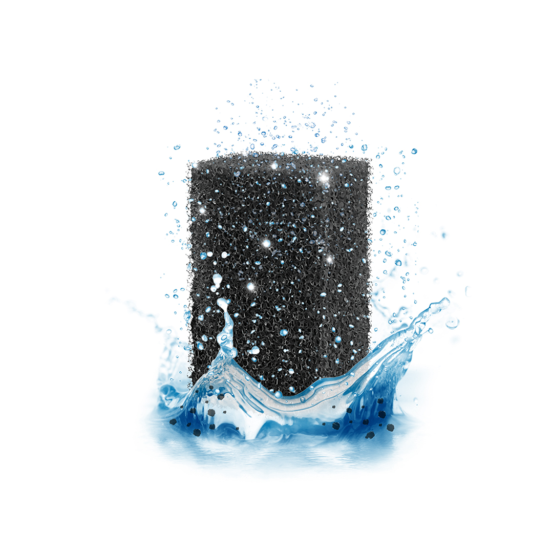 Ciano Water Foam small Zwart Aquariumwater Zonder Onzuiverheden