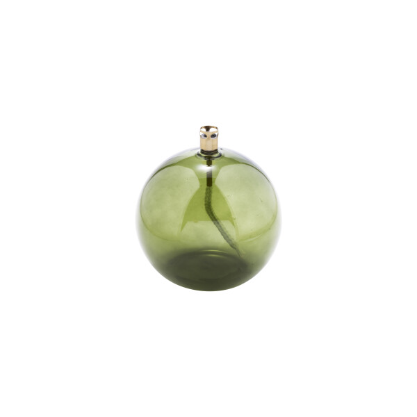 Peri Living Olielamp Round Green Brass L - 13cm - Glas