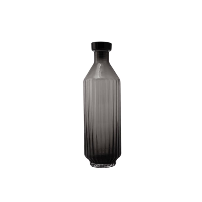 XLBoom Fles/Karaf Mila Dark Grey 500ml - Glas - 7x22.5 cm