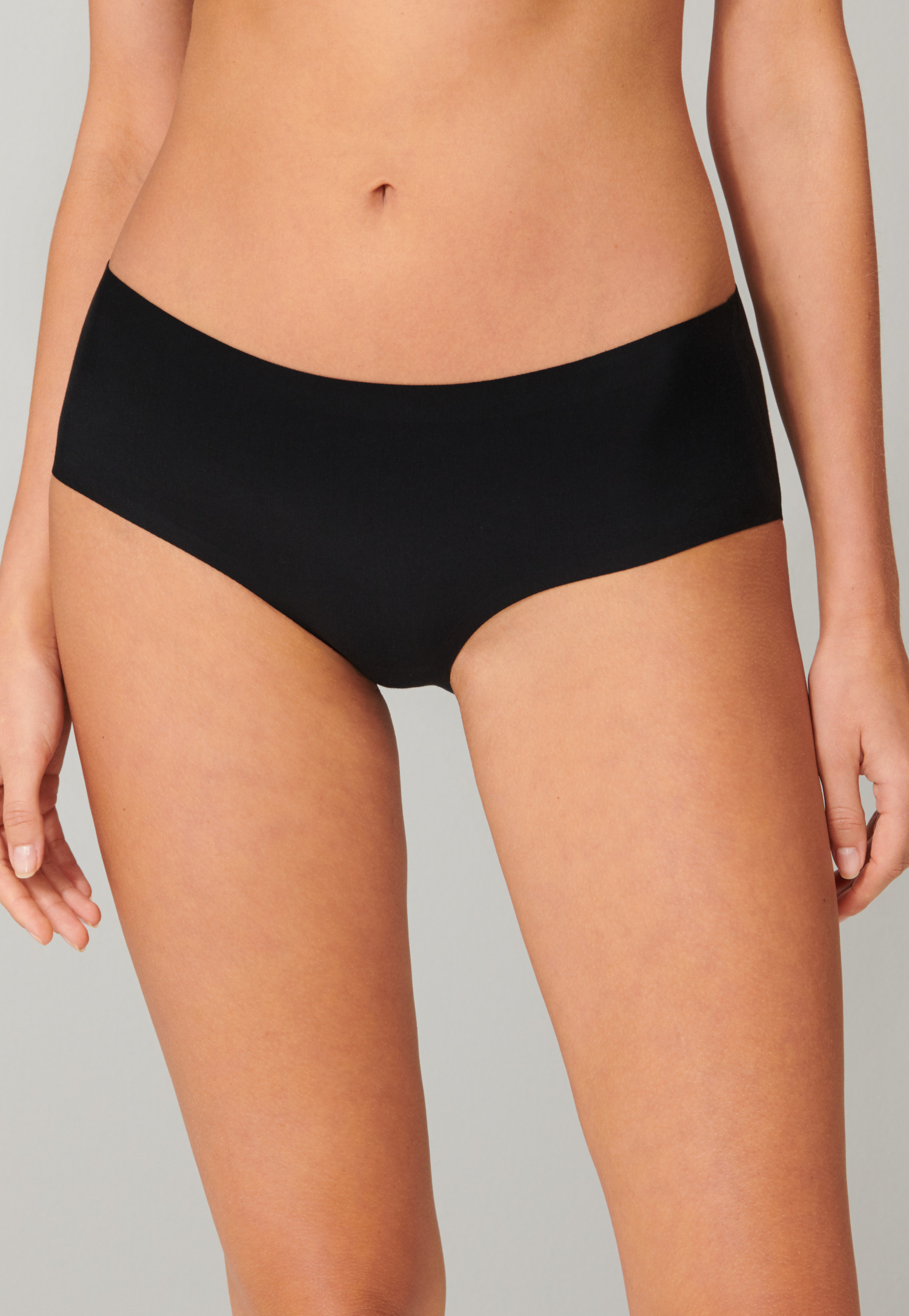 Schiesser Slip Dames Invisible Cotton Panty Zwart maat 38