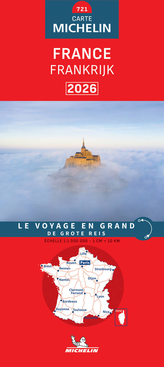 Michelin Kaart Frankrijk 2026 Recto-Verso
