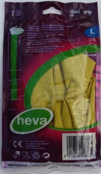 Heva Huishoudhandschoenen Eco Geel L