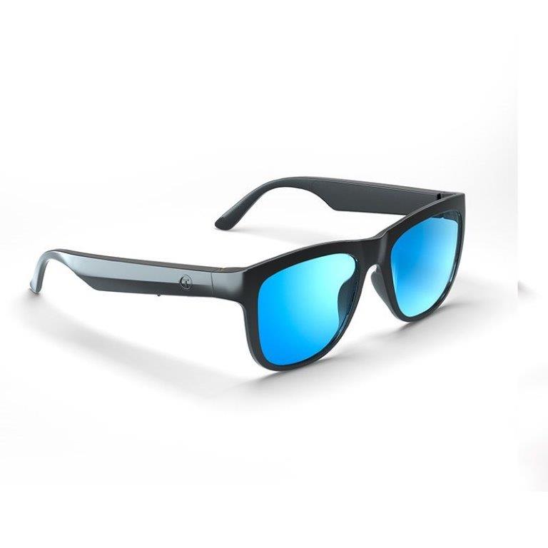 Caliber Soundglasses Zonnebril Blauw, met ingebouwde speakers voor muziek en handsfree bellen. Gepolariseerd glas - 6u speeltijd