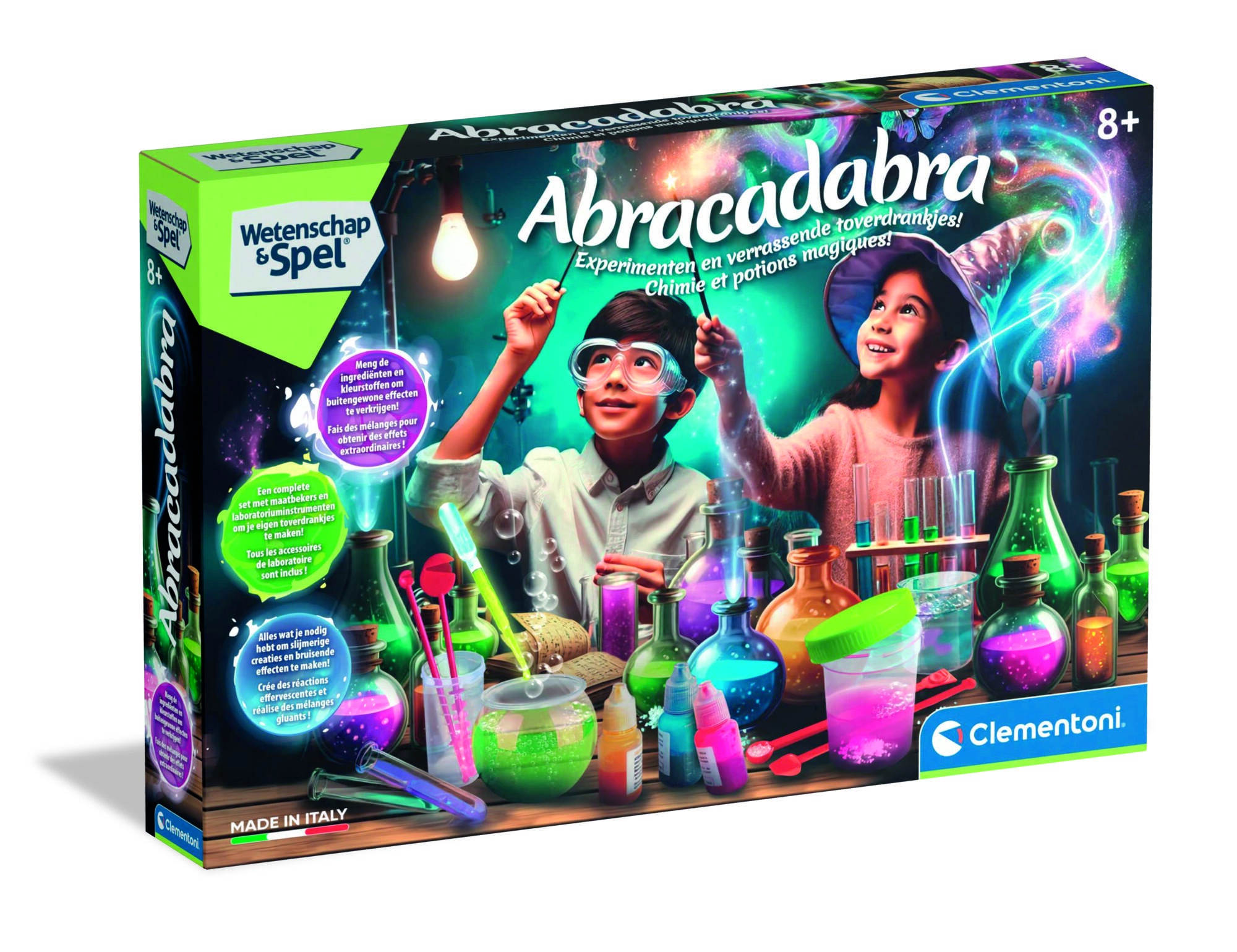 Clementoni Wetenschap en Spel - Abracadabra NL toverdrankjes en experimenten