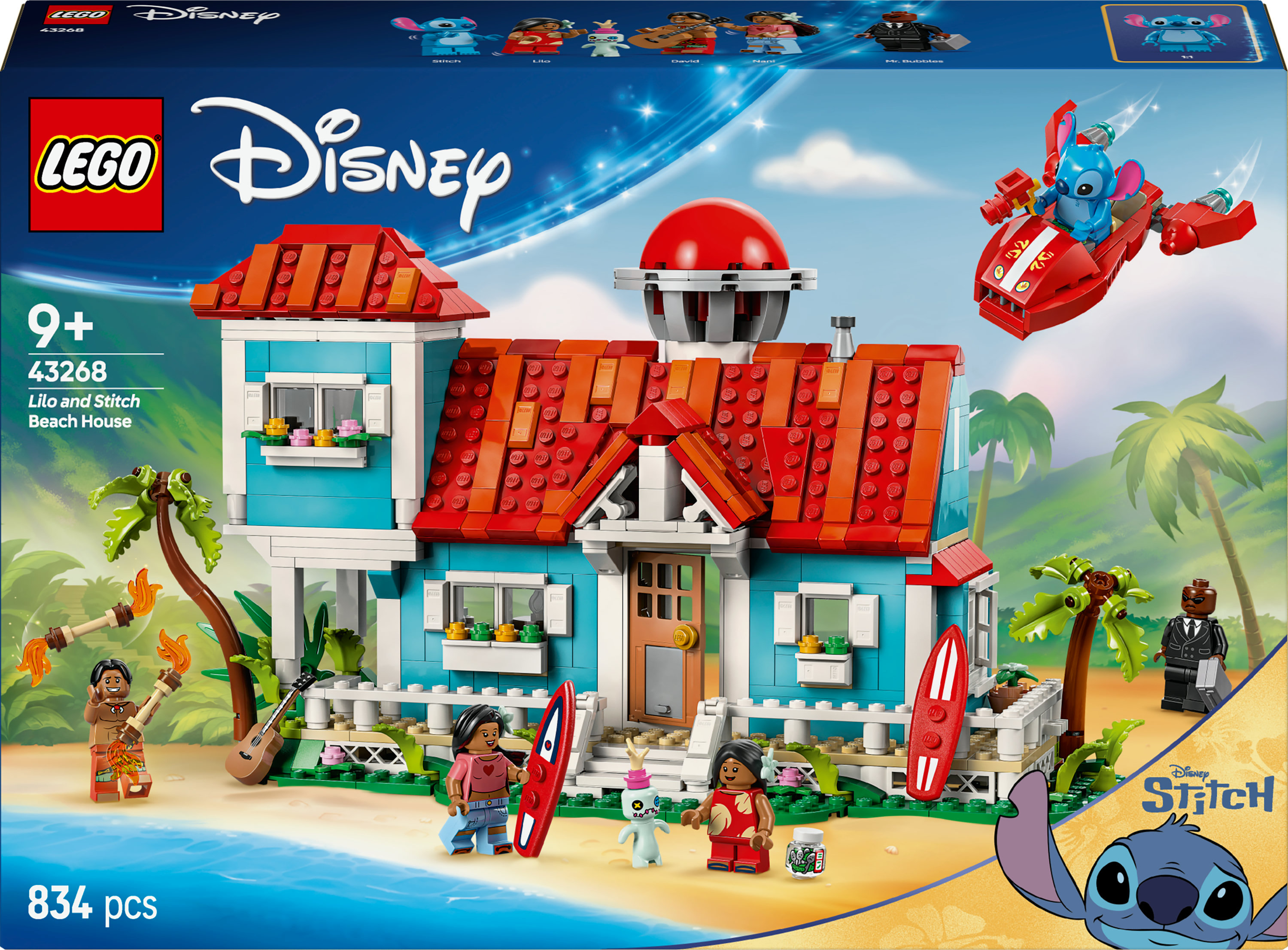 LEGO Disney 43268 Lilo en Stitch strandhuis LEGO Disney 43268 Lilo en Stitch strandhuis