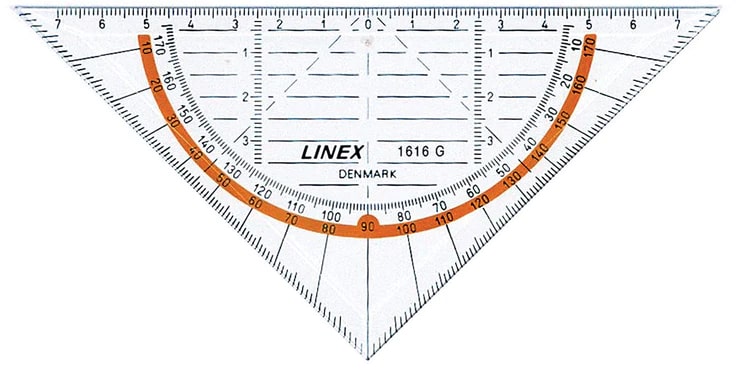 Linex Geodriehoek SAN 16 cm 1616G