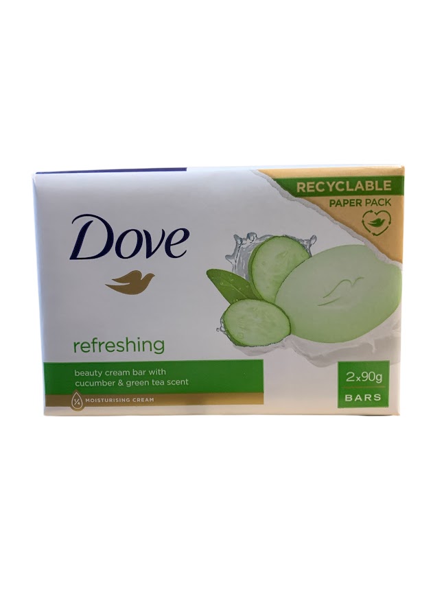 Dove Zeep Cream Bar Go Fresh Touch Komkommer en Groene Thee 2x90 g