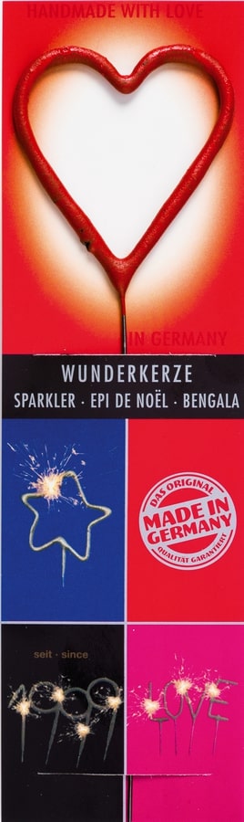 Wondercandle Classic Hart Rood