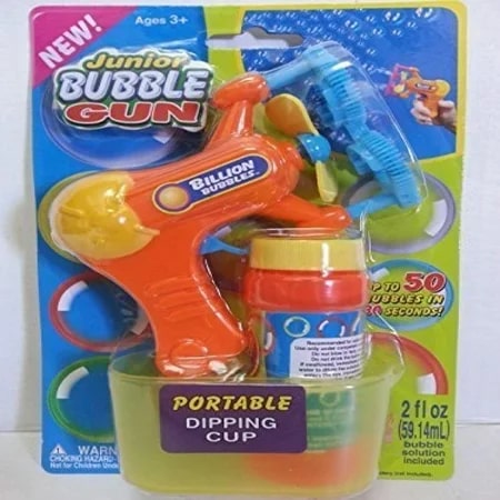 Bubble Gun, Geweer op Batterijen met Dubble Bellenstraal + vloeistof