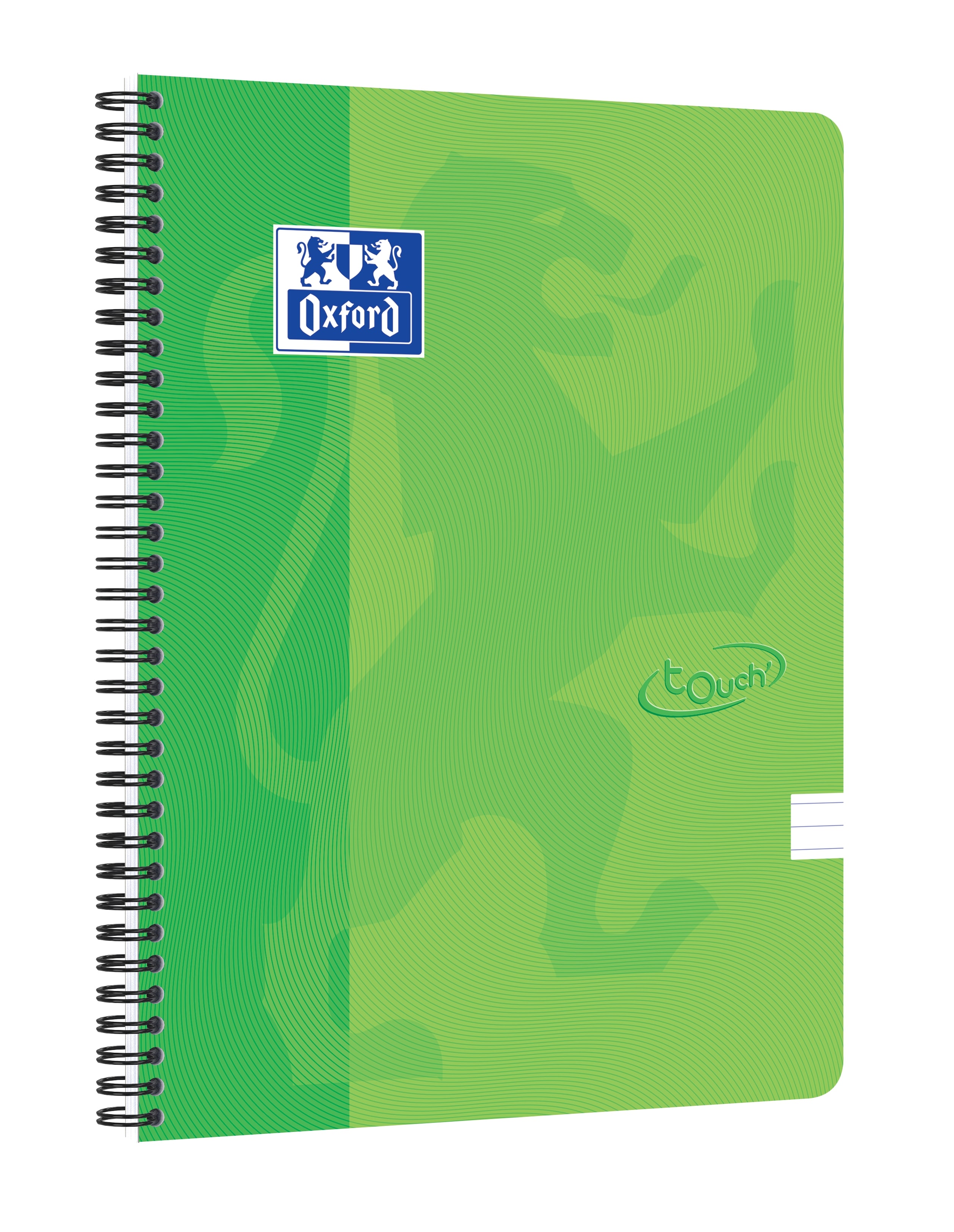 Oxford Touch Spiraalschrift A4 Gelijnd 90 g - 180 pag. - Lime Groen - Optik