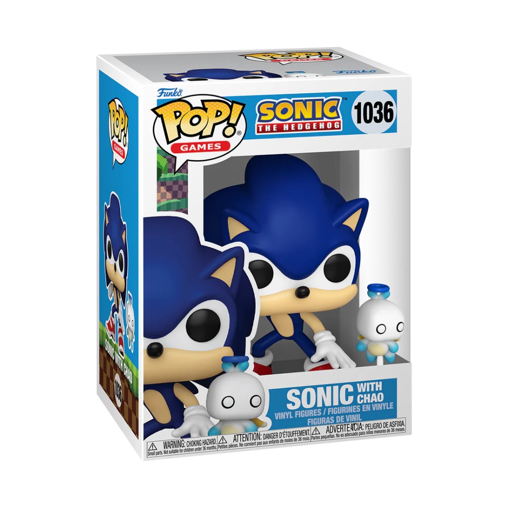 Funko Pop! Games - Sonic The Hedgehog: Sonic with Chao -> Special Flocked Edition 1036 Funko Pop! Games - Sonic The Hedgehog: Sonic with Chao -> Special Flocked Edition 1036