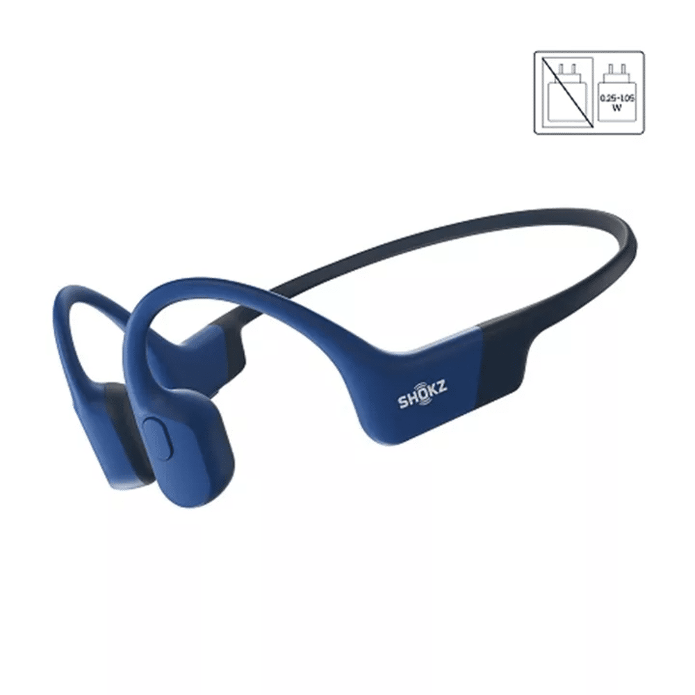 Shokz OpenRun USB-C Bone Conduction Hoofdtelefoon Blauw