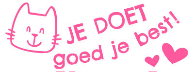 Colop Nio School Stempel Je Doet Goed Je Best Shiny Pink 4x1.5 cm