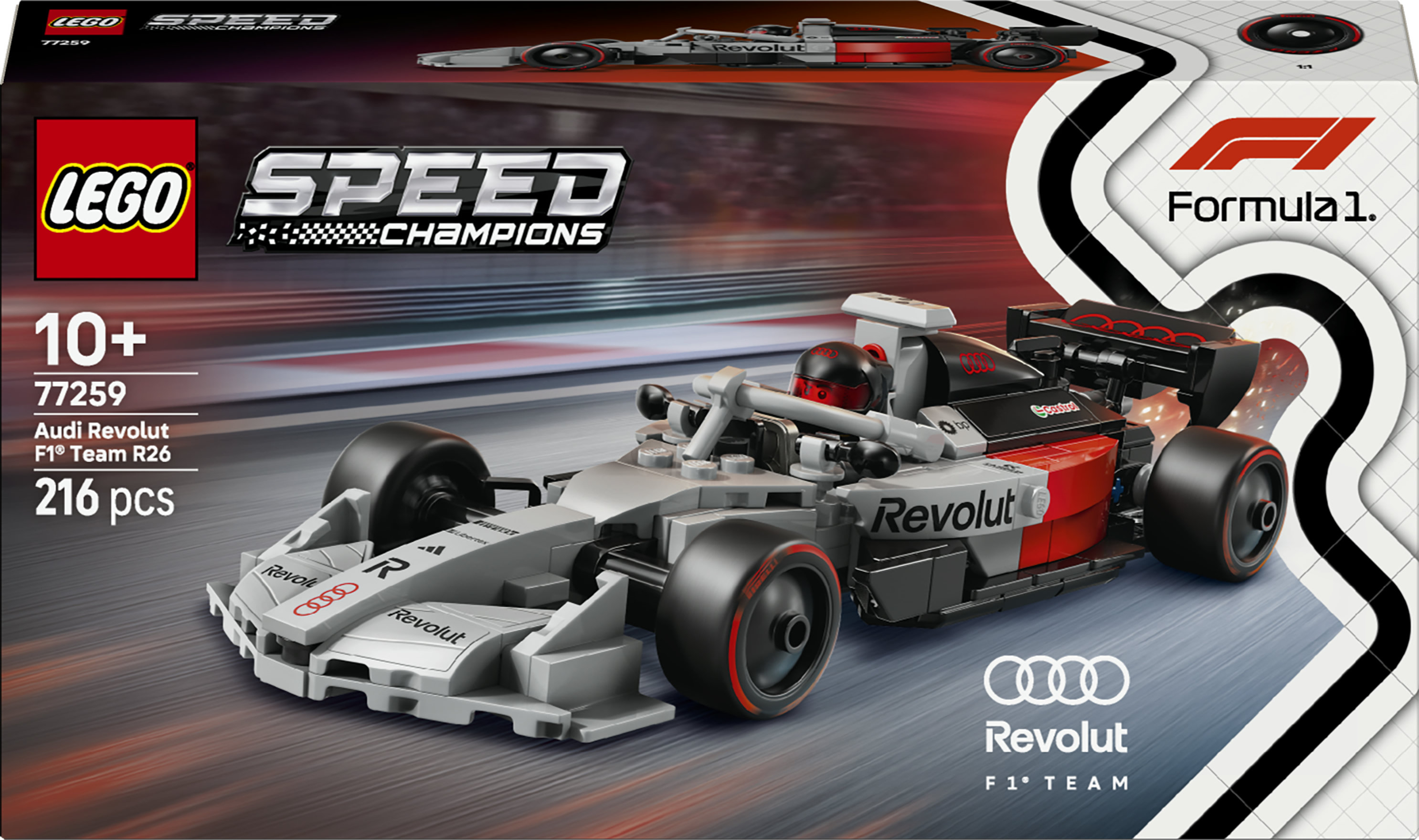 Lego Speed Champions 77259 Audi Revolut F1 Team R26 Racewagen
