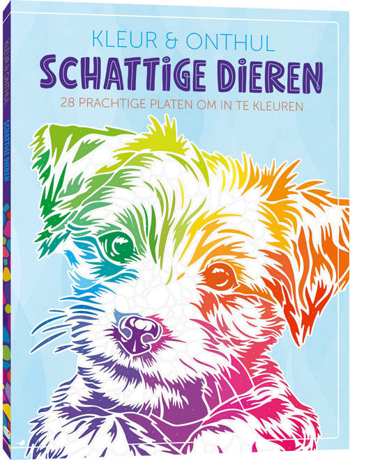 Kleurboek Kleur & Onthul Schattige Dieren