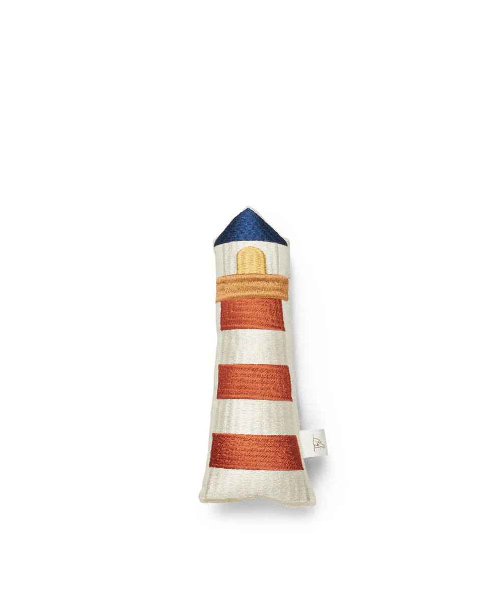 Dear April Rammelaar Vuurtoren Off-white/Multi-coloured 18 cm