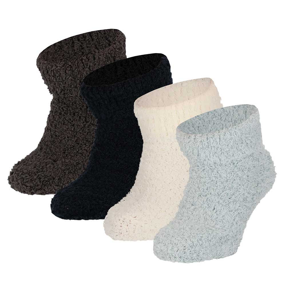Apollo Sokken Baby Jongens Softy 4 paar Marine/Grijs/Wit/Lichtblauw - 92/98
