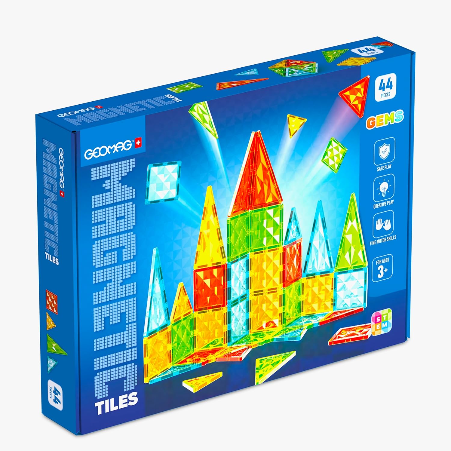 Geomag Magnetic Tiles Gems 44 delig