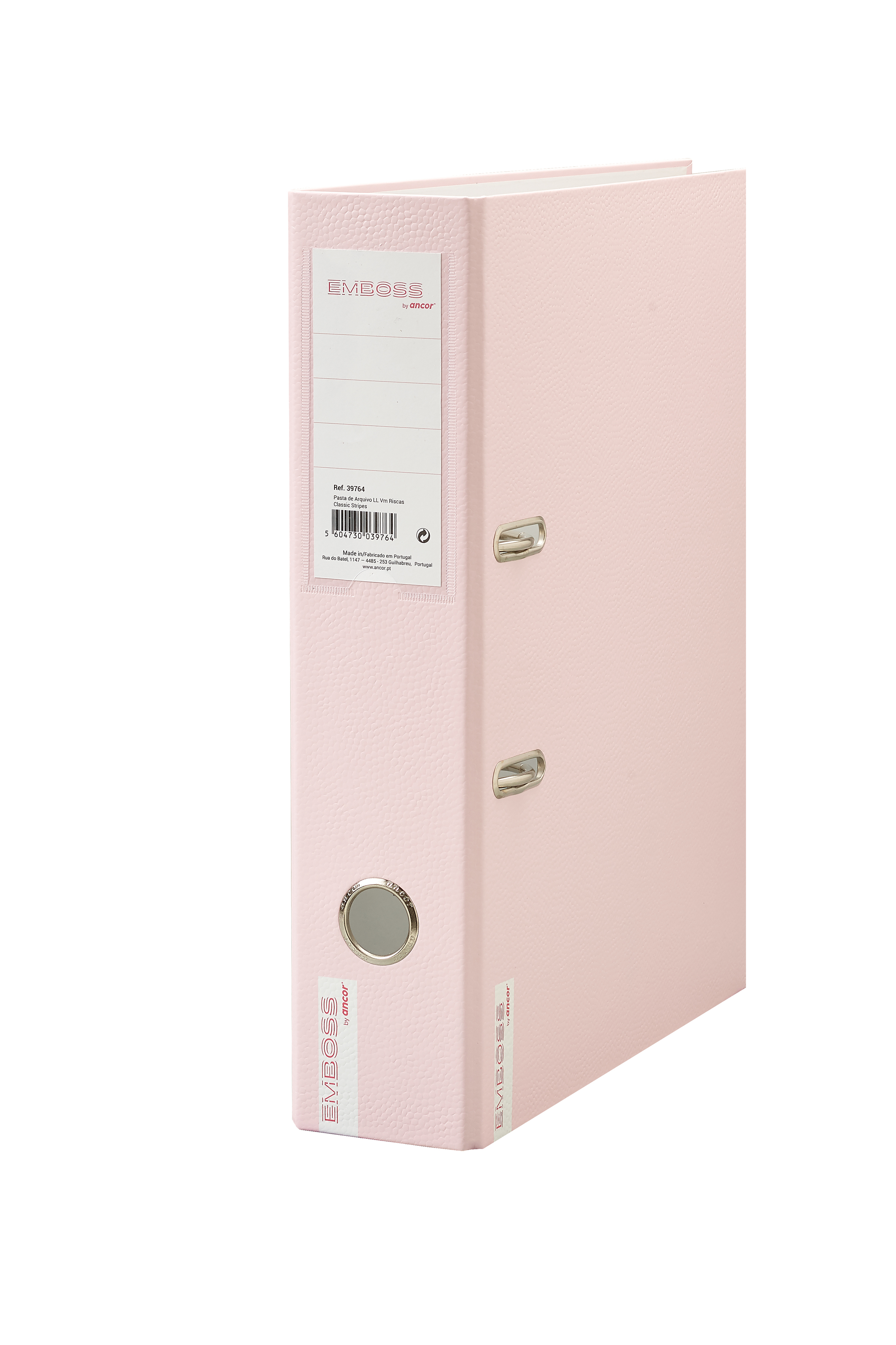 Klasseur A4 Emboss Soft Colours Rose Rug 8 cm - met Hefboom