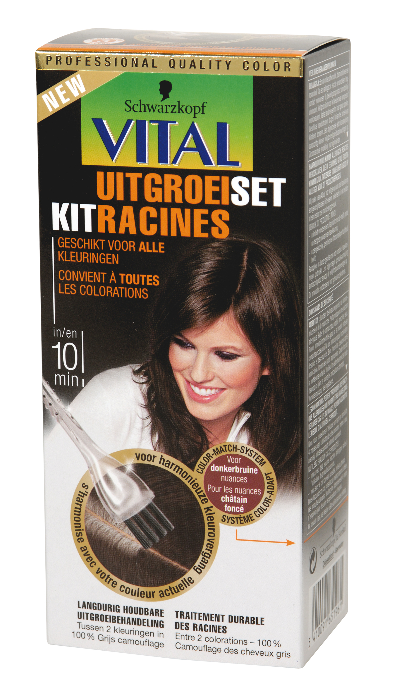 Schwarzkopf Vital Uitgroeiset Donkerbruin - 22ml