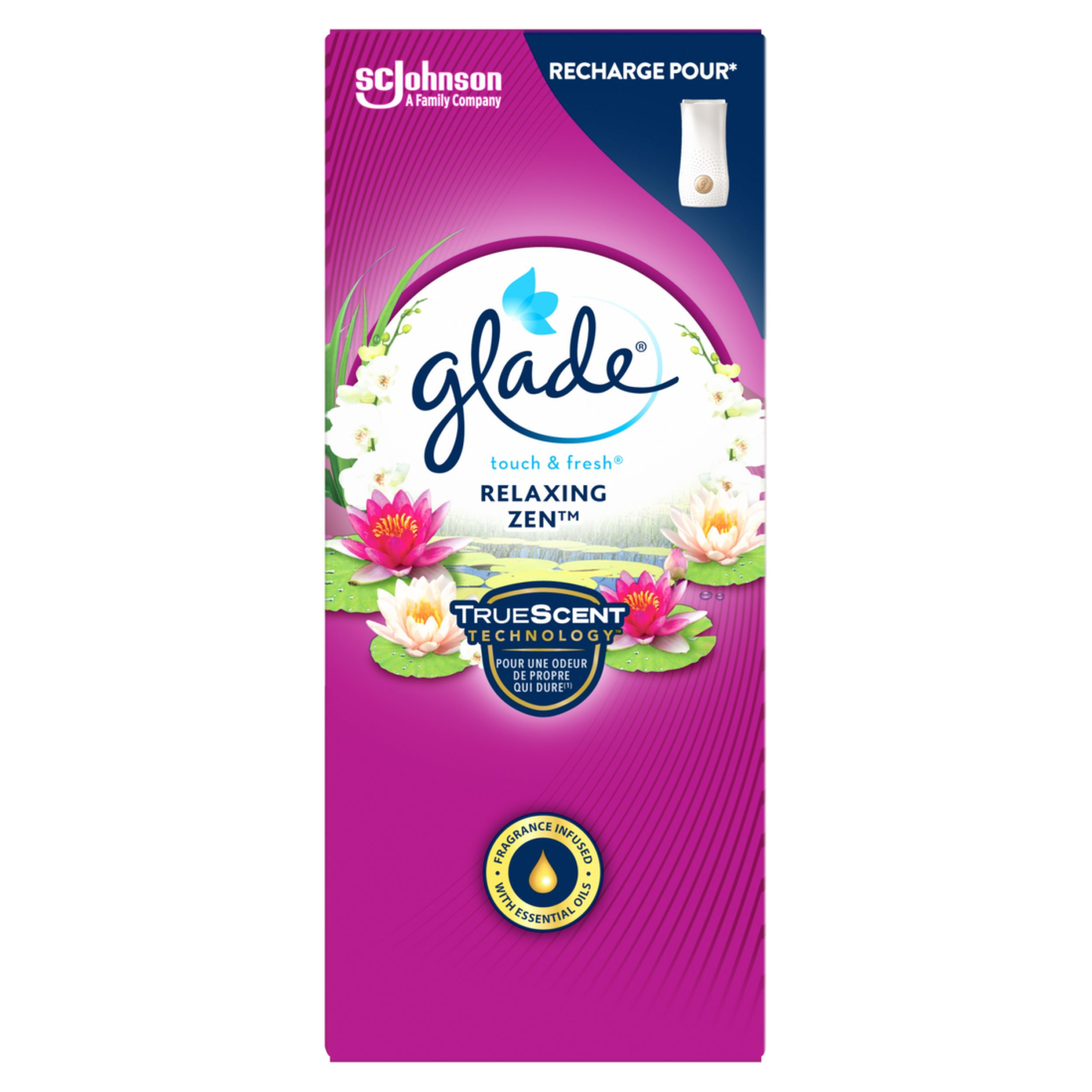 Glade Luchtverfrisser Touch&Fresh Refill Relaxing Zen 10 ml Glade Luchtverfrisser Touch&Fresh Refill Relaxing Zen 10 ml