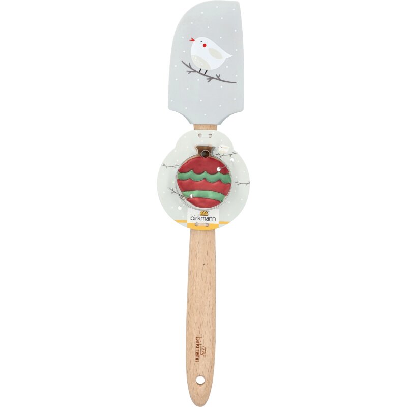 Birkmann Spatel Dear Santa met Uitsteekvorm - Vogel/Kerstbal