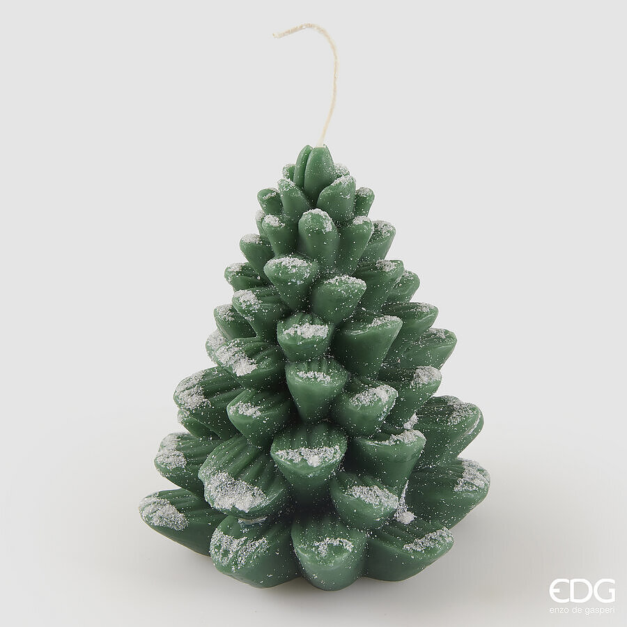 EDG Kaars Dennenboom Groen 460g - 12.5x14 cm - 25 Branduren