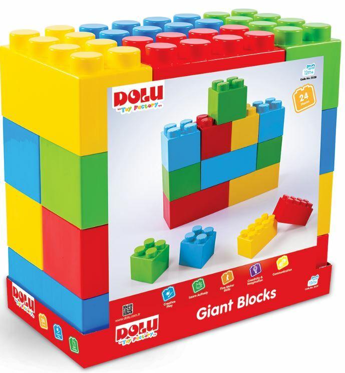 Bouwblokken XXL, super groot 24 stuks