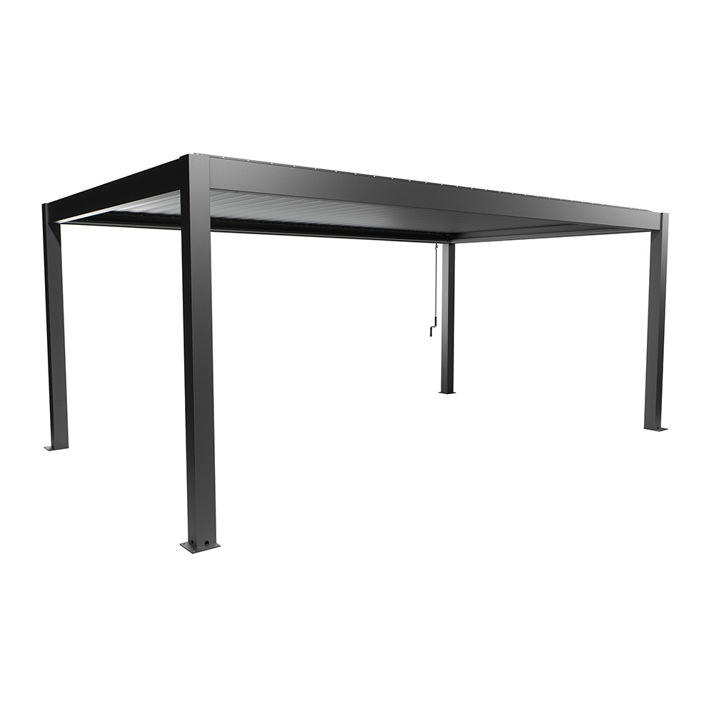 Biohort Pergola Metaal 6x3.5 m Donkergrijs
