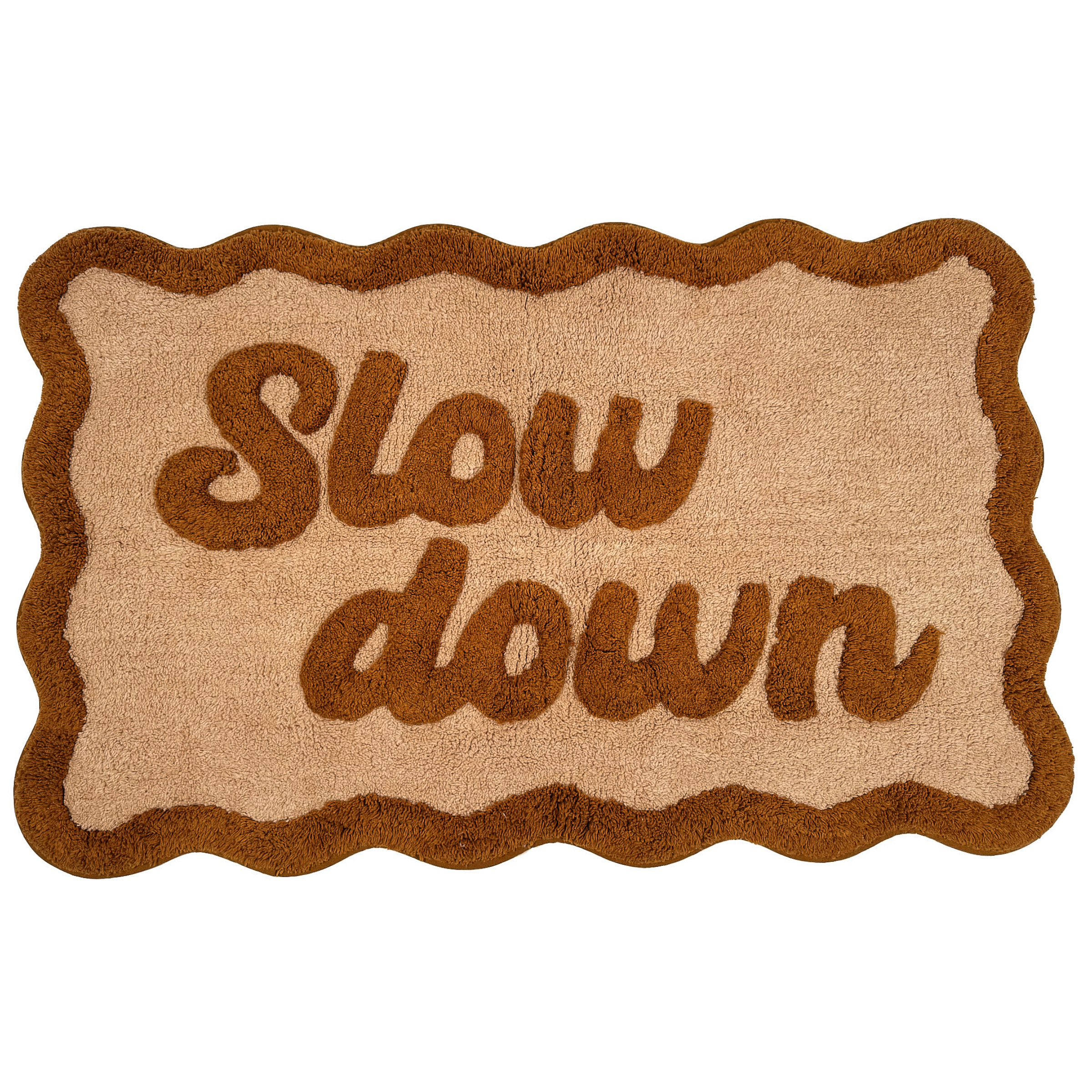 Badmat Slow Down 50x80 cm - Katoen - Oker