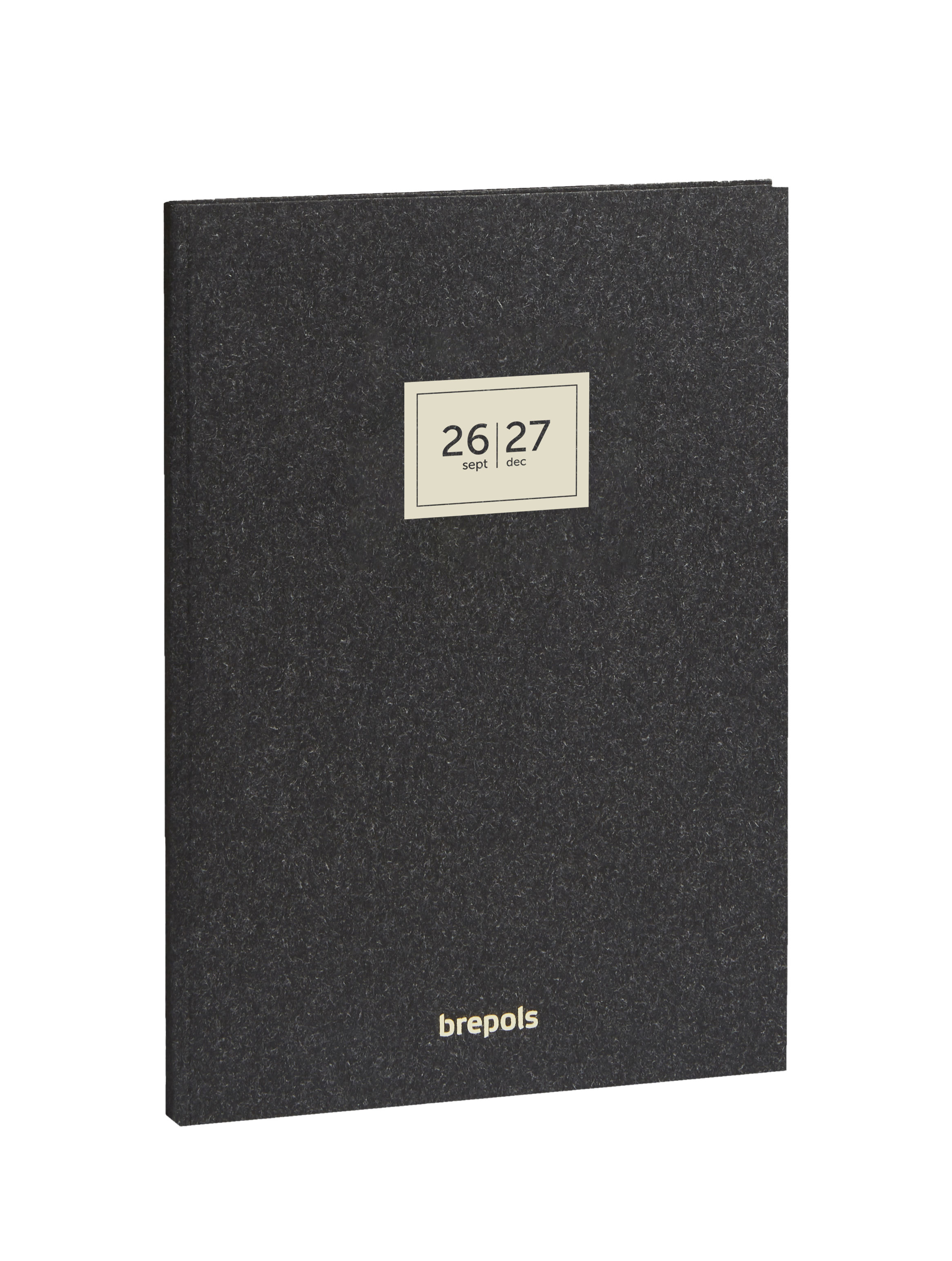 Brepols 16M Agenda 2026-27 Weekly Notes Essenz 1week/pag+Notes Antraciet Genaaid 14.8x21 cm
