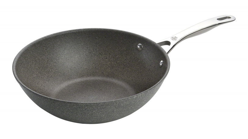Ballarini Wokpan Salina 30cm - Granitum Titanium Extreme - alle Vuren - Alu Antikleef
