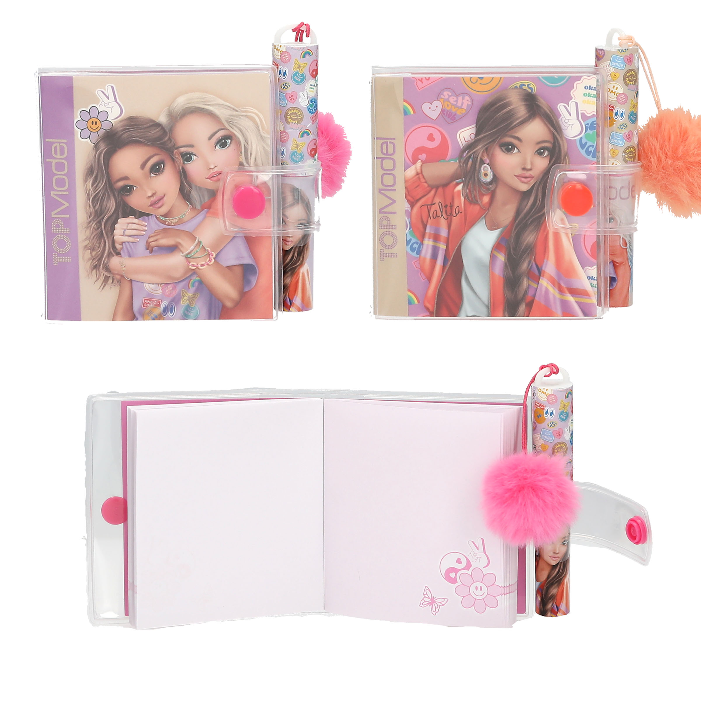 TOPModel Mini Schrijfblok met Pen Girl Power
