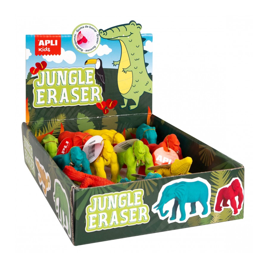 Apli Gom Dino Jungle Assorti - Prijs per Stuk