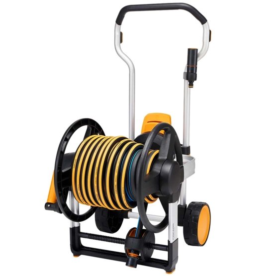 Fiskars Slanghaspel X-Large met Wielen met 20 m Tuinslang