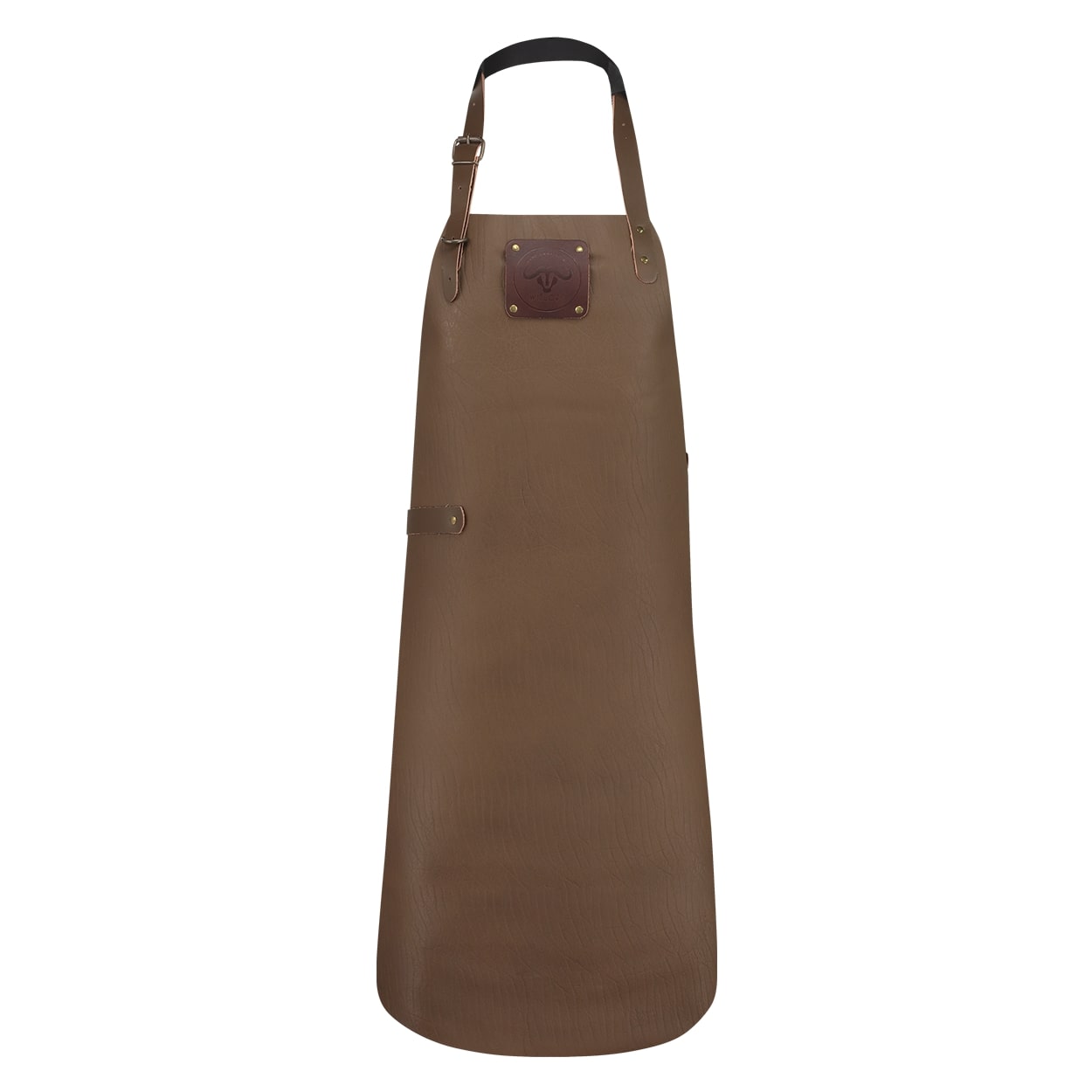 Witloft Keukenschort Buffalo Mokka 81.5x60 cm - Buffelleer Splitnerf