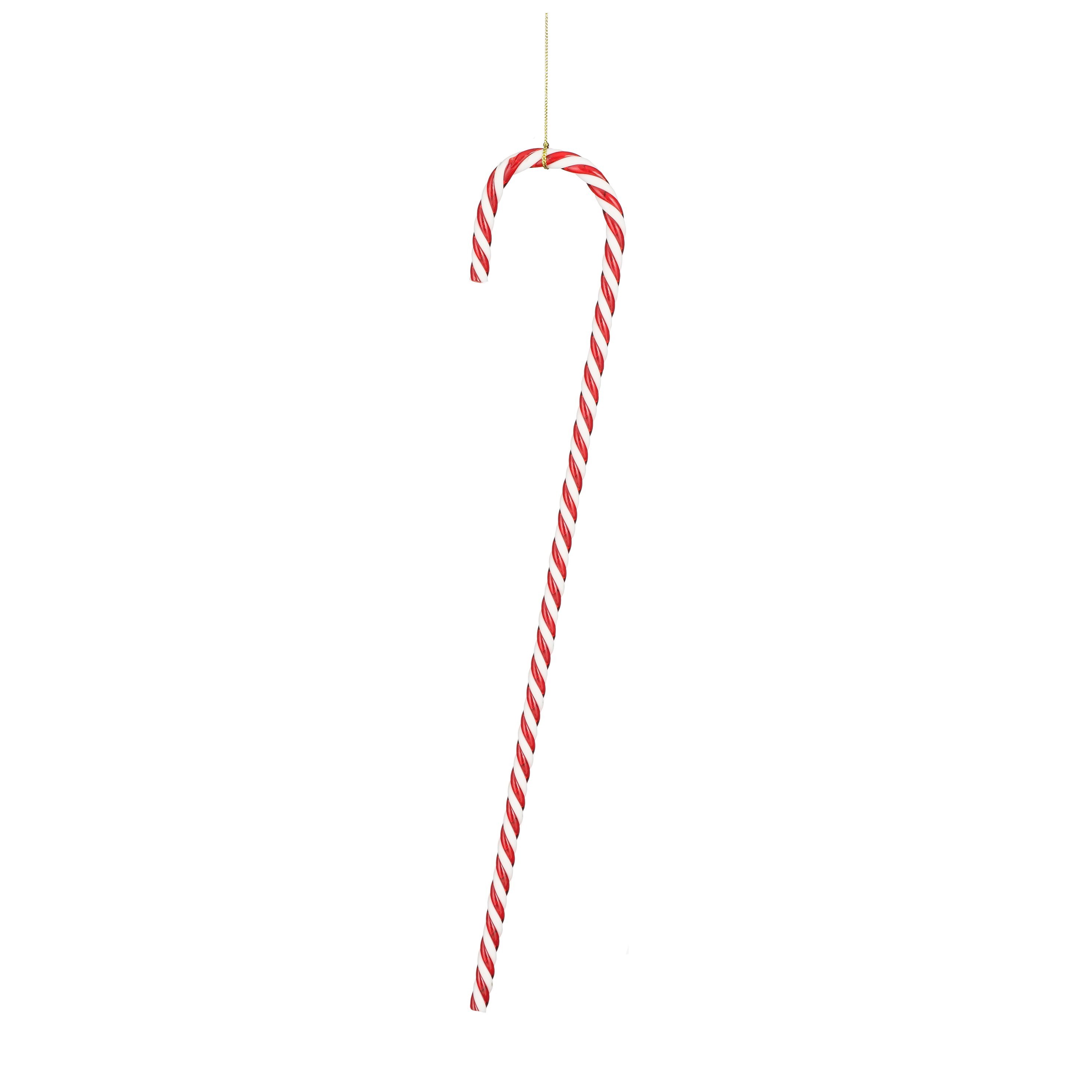 Boomhanger Mica Zuurstok 7x40 cm - Rood/Wit