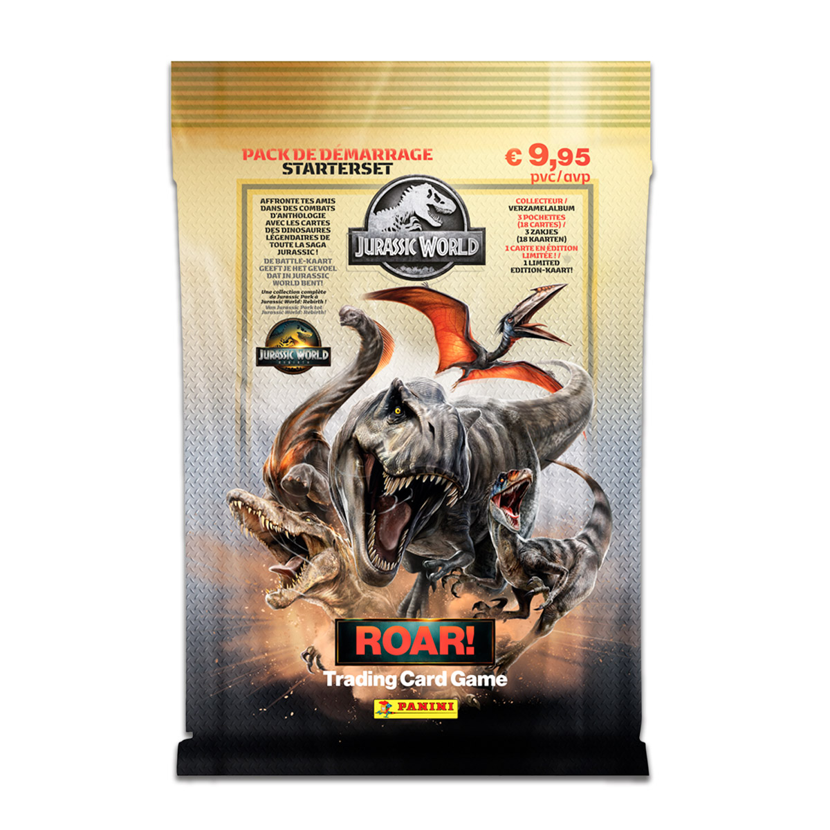 Panini Starter Pack Trading Cards Jurassic World Movie
