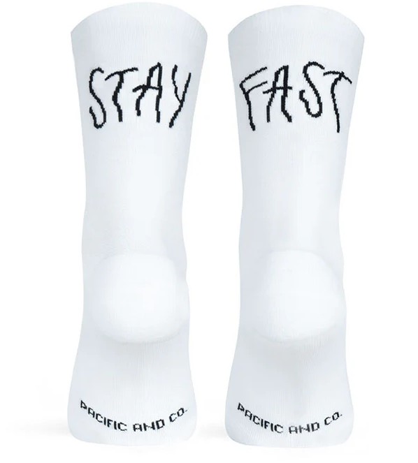 Pacific and Co Sportsokken Unisex Stay Fast White - L/XL - 42-45