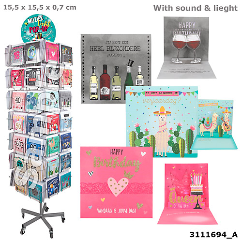 Pop Up Muziekkaarten - assorti
