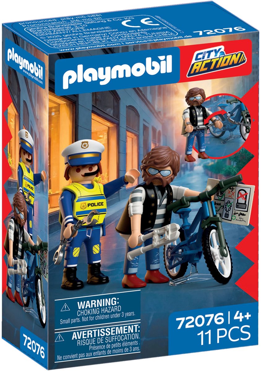 Playmobil 72076 City Action Fietsendiefstal