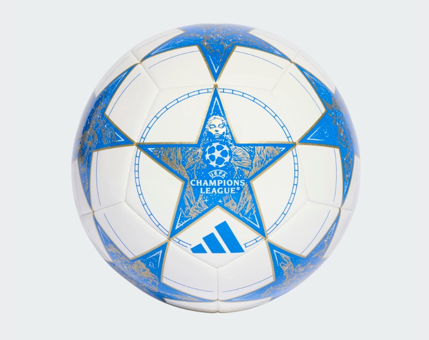 Adidas Voetbal UCL CLB Uefa Championsleague White/Blue/Gold - 5
