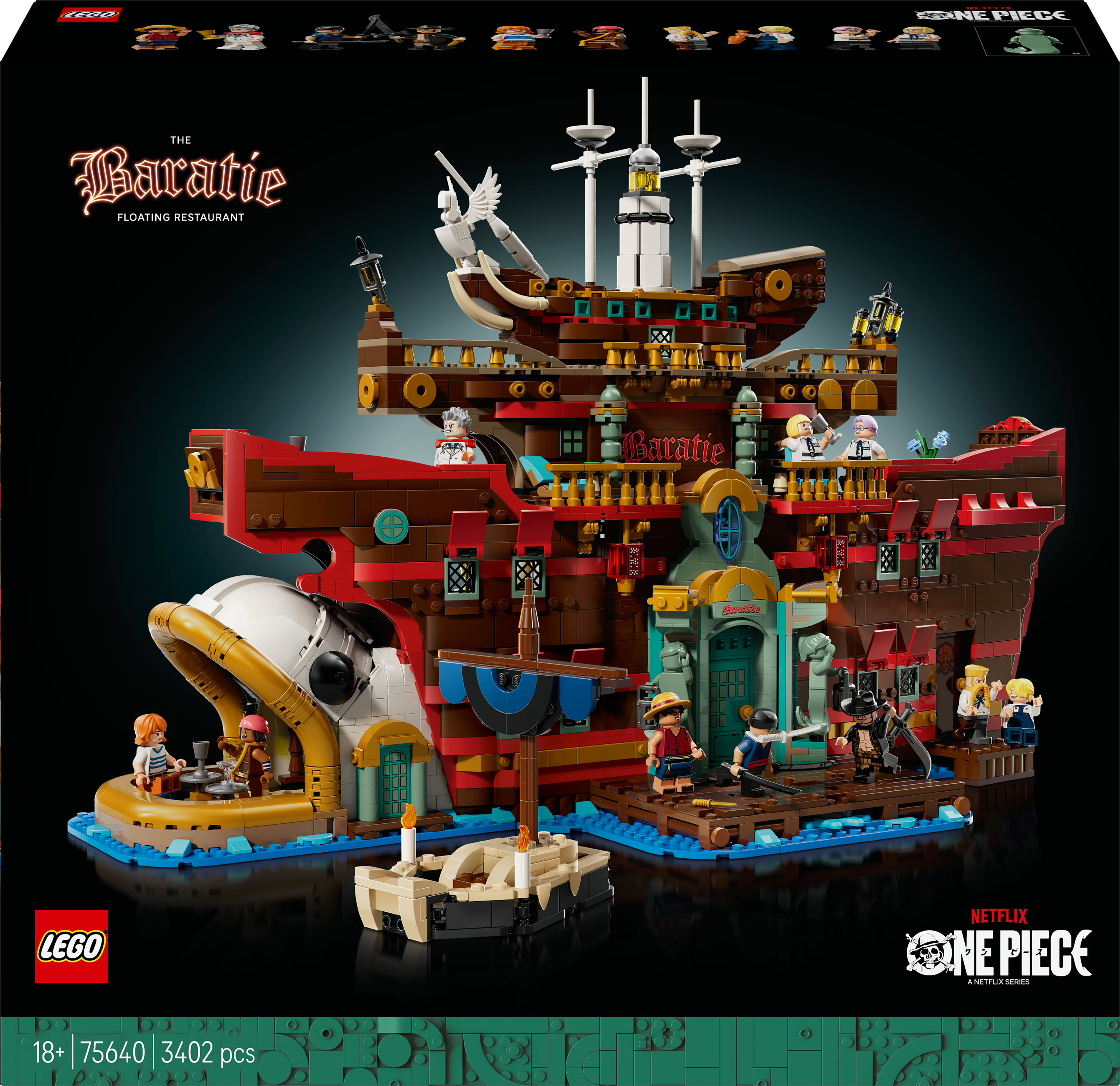 Lego One Piece 75640 Het drijvende Restaurant Baratie